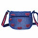 Shoulder bag for girls Denim with decor applique embroidery. Crossbody bag. Denimhandmade.Olga. Online shopping on My Livemaster.  Фото №2