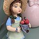 Ёлочная игрушка (статуэтка) "Дачница Ариша". Куклы и пупсы. Уютные безделушки. Ярмарка Мастеров.  Фото №4