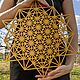 Сетка Жизни, Grid of Life, настенный декор из дерева, Элементы интерьера, Новомосковск,  Фото №1