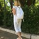 Рюкзак джинсовый Pocket White. Рюкзаки. бРюкзачки (Татьяна Денисова). Ярмарка Мастеров.  Фото №6