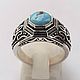 Ring: ' Theon' - turquoise, silver. Rings. masterskai. Online shopping on My Livemaster.  Фото №2