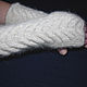 Order Women's knitted fingerless gloves Snow barkhans. Warm Yarn. Livemaster. . Mitts Фото №3