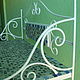 Order Wrought iron bookcase with mosaic ' Silver clouds'. Marjana. Livemaster. . Shelving Фото №3
