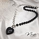 Комбинированное колье из черного жемчуга и цепи. Колье. Marina Kapralova (marushka-wedding-accessories). Интернет-магазин Ярмарка Мастеров.  Фото №2