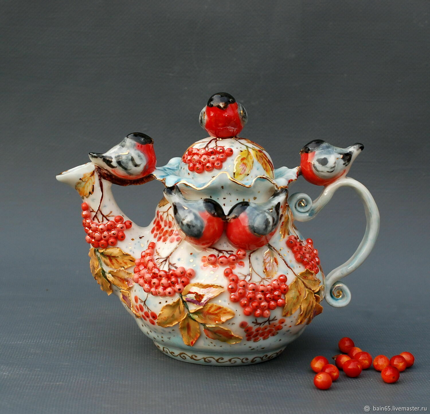 The tea pot 'Snegiri', Teapots & Kettles, Moscow,  Фото №1