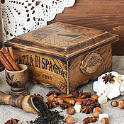 Посуда handmade. Livemaster - original item Tea box made of oak 