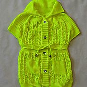 Одежда детская handmade. Livemaster - original item Knitted vest, age 8 years.. Handmade.