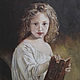 Girl with a book, oil painting on canvas, portrait of a girl. Pictures. myfoxyart (MyFoxyArt). Online shopping on My Livemaster.  Фото №2