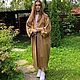 Женское кимоно из льна. Длинная льняная туника. Кардиганы. Татьяна. Интернет-магазин Ярмарка Мастеров.  Фото №2