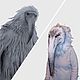 Máscara de Lofaminus, pájaro blanco, pájaro de nieve, traje de teatro,. Cosplay costumes. AnzhWoolToy (AnzhelikaK). Ярмарка Мастеров.  Фото №6
