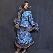 Одежда handmade. Livemaster - original item A jacket with a peplum and a skirt made of a scarf 