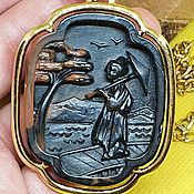 Винтаж: Винтажный комплект миниатюрных украшений: брошь и клипсы, 1940-1950-е
