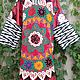 Uzbek robe made of suzane and ikat. Boho coat, caftan. S048. Robes. businka34. Online shopping on My Livemaster.  Фото №2