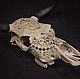 Order 'Caligo' skull of a bull with openwork carving, butterfly, owl butterfly. I.K.. Livemaster. . Interior masks Фото №3