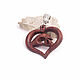 Order Wooden heart pendant for mother. Spirit of tree. Livemaster. . Pendants Фото №3