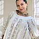 Summer flying tunic made of sewing and lace in the style of boho Adele milk, Tunics, Tashkent,  Фото №1