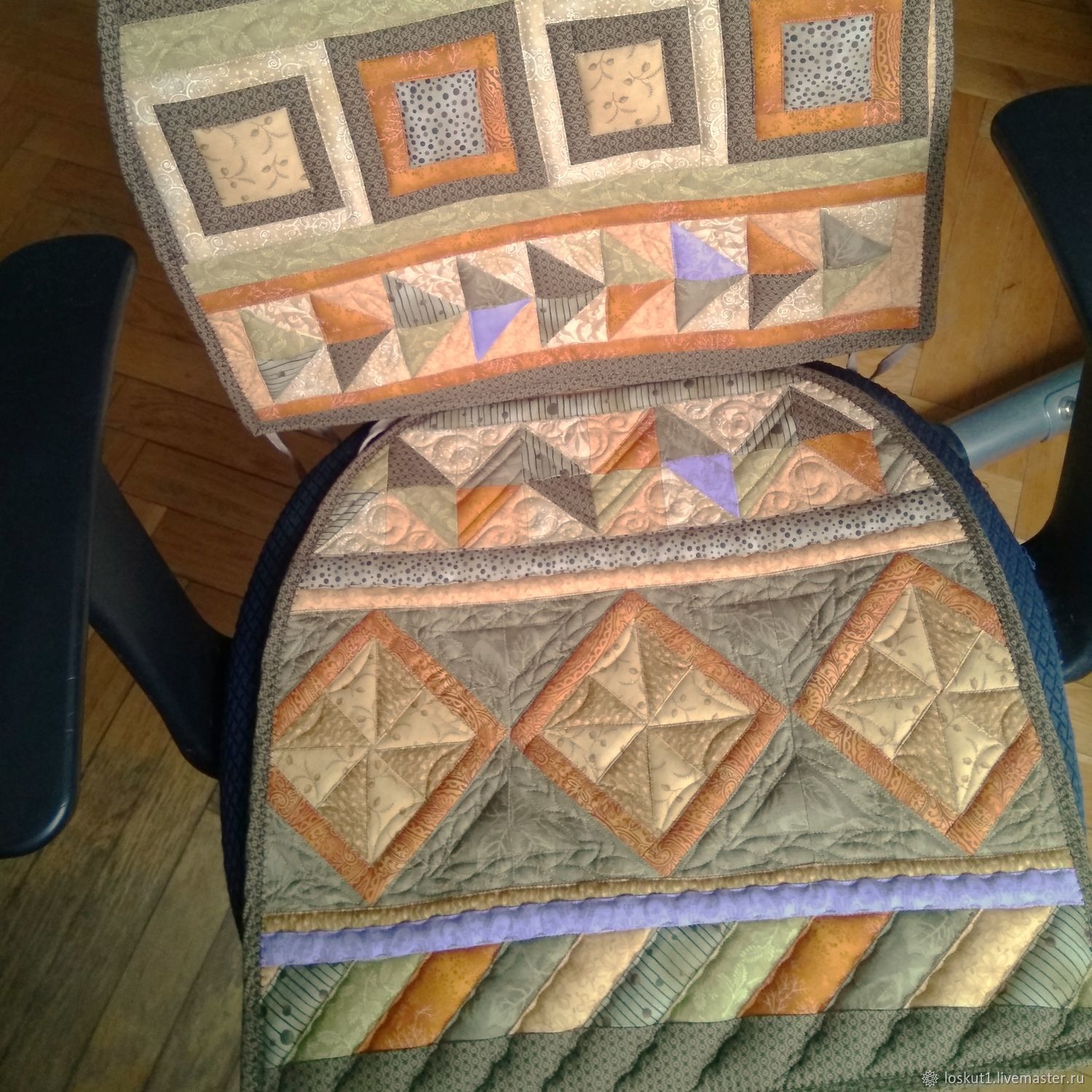 лоскутное шитье на стулья