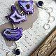 Bracelet with purple Agate. Bead bracelet. UNIQUE-LIT. Online shopping on My Livemaster.  Фото №2