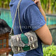 Handbag made of Python skin, Crossbody bag, Moscow,  Фото №1