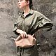 Объемный клатч из кожи ягнёнка. Клатчи. Vbags. Ярмарка Мастеров.  Фото №6
