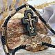 Крест на гайтане с Николаем чудотворцем. Крестик. MisMi jewelry. Интернет-магазин Ярмарка Мастеров.  Фото №2