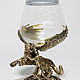 A glass for cognac 'Winged Tiger', Wine Glasses, Vacha,  Фото №1