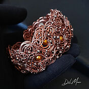 Украшения handmade. Livemaster - original item Bracelet with copper pearls 