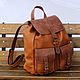 Men's leather backpack Manahan red. Men\\\'s backpack. Tais-bags. Online shopping on My Livemaster.  Фото №2