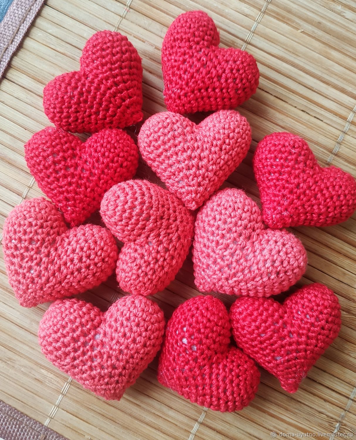 Вязаное сердце крючком