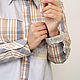 Order Author's shirt in men's Patchwork beige style. NATALINI. Livemaster. . Shirts Фото №3