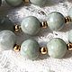 Заказать 585 cuentas de oro natural de jadeíta, collar de China. Raritet. Ярмарка Мастеров. . Vintage necklace Фото №3