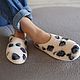 Заказать Тапочки женские на подошве для дома "Барсы". artslippers. Ярмарка Мастеров. . Тапочки Фото №3