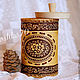 Order Box of birch bark 'Flowers'. A jar for tea, sugar, spices. SiberianBirchBark (lukoshko70). Livemaster. . Jars Фото №3
