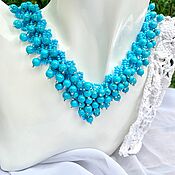 Украшения handmade. Livemaster - original item Necklace "Turquoise waterfall". Handmade.