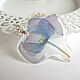 Transparent Pendant with Real Hydrangea Flower Tenderness Resin Jewelry, Pendants, Taganrog,  Фото №1