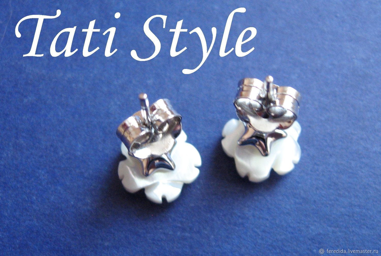 Пусеты серебряные ,, FLOWERS,, купить в интернет-магазине Ярмарка ...