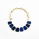 Order Lapis lazuli necklace, lapis lazuli necklace, natural stone necklace. Irina Moro. Livemaster. . Necklace Фото №3