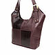 Order Tote: Women's burgundy leather bag Francoise Mod. C70-782. Natalia Kalinovskaya. Livemaster. . Tote Bag Фото №3