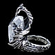 Заказать Кольцо серебряное "Дракон" с горным хрусталем. Aventure.Jewelry. Ярмарка Мастеров. . Кольца Фото №3