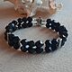 Заказать Браслет "Премьера". Черный Агат. Tatyana's Jewelry for the soul. Ярмарка Мастеров. . Браслет из бусин Фото №3