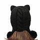 Order kit: Hat with ears Cat and shirt front knitted. Space Cat Knitting. Livemaster. . Caps Фото №3