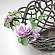 Openwork fruit bowl 'Violets in chocolate', Fruit makers, Moscow,  Фото №1
