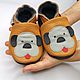 Baby Moccasins, Brown baby shoes,Puppy Baby shoes,Ebooba. Footwear for childrens. ebooba. Online shopping on My Livemaster.  Фото №2