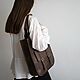 Сумка кожаная женская коричневая. Классическая сумка. Migoto_bags. Интернет-магазин Ярмарка Мастеров.  Фото №2