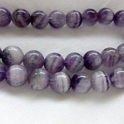 Материалы для творчества handmade. Livemaster - original item Amethyst beads smooth ball 8mm. Beads of amethyst.. Handmade.