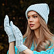 Заказать Комплект вязаный спицвми: шапка и варежки. Knittessa. Ярмарка Мастеров. . Шапки Фото №3