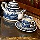 Винтаж: Чайник Villeroy & Boch Blue Castle. Сервизы винтажные. Белый филин. Ярмарка Мастеров.  Фото №12