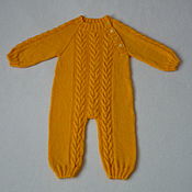 Одежда детская handmade. Livemaster - original item Knitted romper "Mom`s sun". Handmade.
