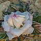 Order Grosgrain rose brooch silk 'Tenderness'. LIUDMILA SKRYDLOVA (flower glade). Livemaster. . Brooches Фото №3