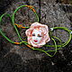 Porcelain pendant 'Fairy flower'. Pendant. Mila. Online shopping on My Livemaster.  Фото №2
